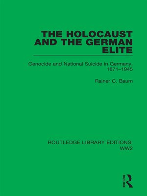 cover image of The Holocaust and the German Elite
